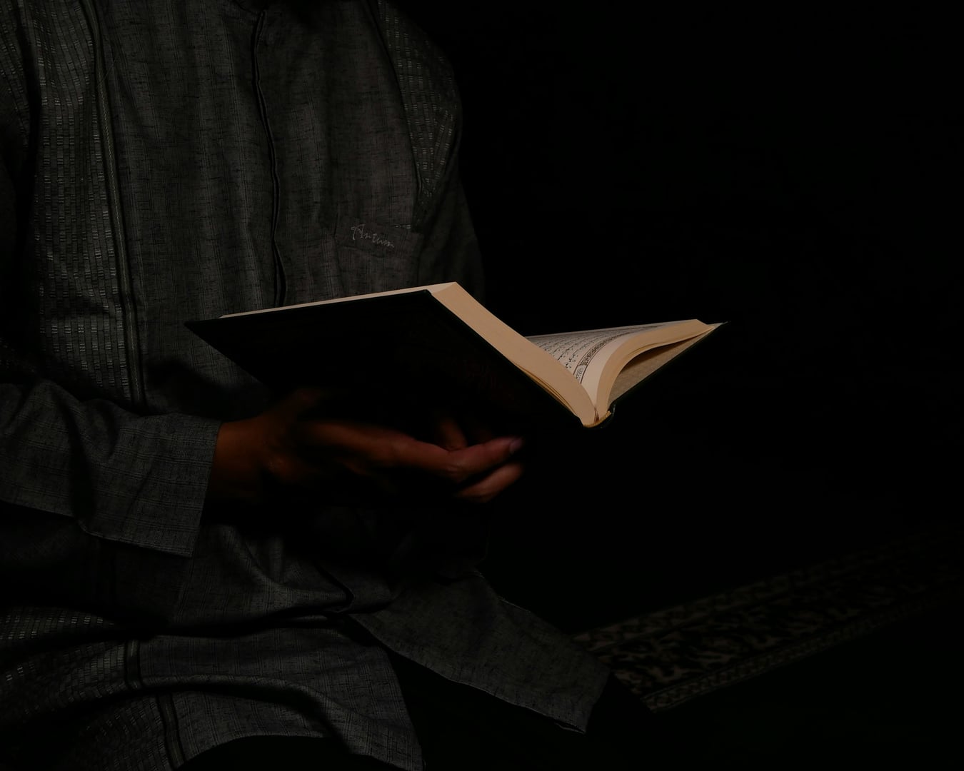 Open Quran book background